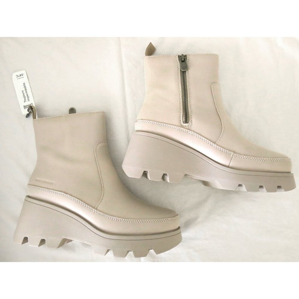 NWT in Box COUGAR Villa Cream Real Leather Waterproof PrimaLoft Boots - 7 - Picture 3 of 16